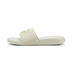 Klapki damskie Puma Popcat 20. Białe klapki Puma, bez wzorów, bez obcasa, bez zapięcia. Za 160.00 zł.