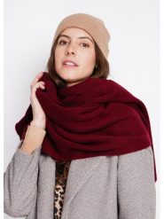 William de Faye Szal w kolorze bordowym rozmiar: onesize. Czerwone szaliki i kominy William de Faye, bez wzorów, z materiału. Za 148.96 zł.