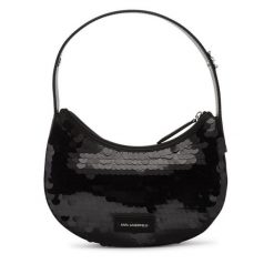 Torebka KARL LAGERFELD. Czarne torebki klasyczne KARL LAGERFELD, bez wzorów, klasyczne, bez dodatków. Za 499.99 zł.