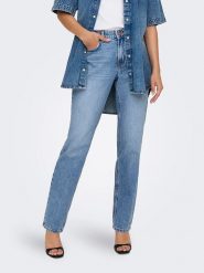 ONLY Dżinsy - Regular fit - w kolorze błękitnym rozmiar: S/L30. Niebieskie jeansy ONLY, l, z aplikacjami, z bawełny, klasyczne. Za 110.29 zł.
