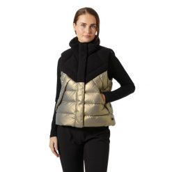 Damska kurtka bez rękawów Helly Hansen Bliss Down. Brązowe kurtki Helly Hansen, bez wzorów, z puchu, bez kaptura. Za 885.50 zł.