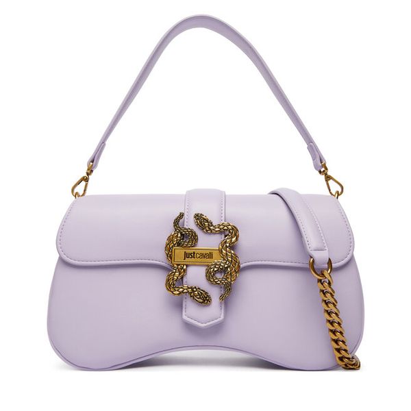 Torebka Just Cavalli. Fioletowe torebki klasyczne Just Cavalli, bez wzorów, klasyczne, bez dodatków. Za 540.99 zł.