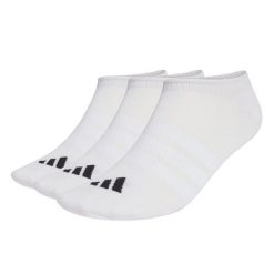 Skarpety adidas Thin&Light Sportswear No Show, 3 pary. Białe skarpetki adidas, bez wzorów, z bawełny. Za 44.95 zł.