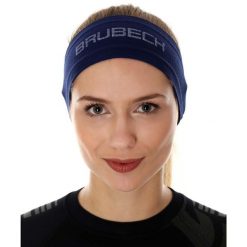 Opaska termoaktywna unisex Brubeck 3D PRO. Niebieskie bielizna termoaktywna damska Brubeck, bez wzorów, z elastanu, bez ramiączek, do biegania. Za 44.99 zł.