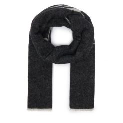 Szal HUGO. Czarne szaliki i kominy Hugo, bez wzorów. Za 399.99 zł.