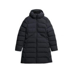 Parka dla kobiet Superdry City Mid. Brązowe płaszcze Superdry, na zimę, bez wzorów, z puchu, bez kaptura. Za 702.00 zł.