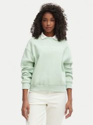 Tommy Hilfiger Bluza WW0WW47831 Zielony Regular Fit. Zielone bluzy Tommy Hilfiger, l, bez wzorów, z bawełny, bez ramiączek, bez kaptura. Za 409.99 zł.