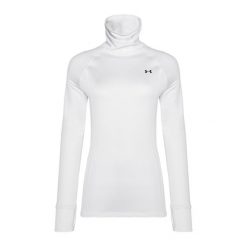 Bluza damska Under Armour Train CW Funnel Neck. Białe bluzy Under Armour, l, bez wzorów, bez kaptura, na fitness i siłownię. Za 149.99 zł.