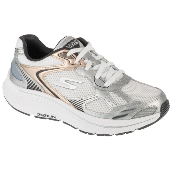 Buty do biegania damskie, Go Run Consistent 2.0 - Volt. Białe buty do biegania Skechers, bez wzorów, bez zapięcia, do biegania. W wyprzedaży za 324.50 zł.