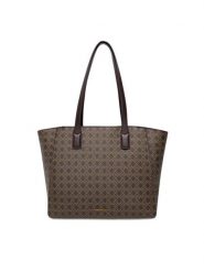 Gino Rossi Torebka TYLO-1612 Brązowy. Brązowe shopper bag Gino Rossi, bez wzorów, z tworzywa sztucznego, bez dodatków. Za 249.99 zł.