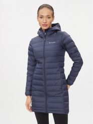Columbia Kurtka puchowa Down Long Jacket 1859672 Granatowy Regular Fit. Niebieskie kurtki Columbia, na zimę, xs, bez wzorów, z bawełny, bez kaptura. Za 449.99 zł.