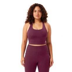 Damski Biustonosz Paloma Racerback Bra. Zielone biustonosze sportowe GIRLFRIEND COLLECTIVE, bez wzorów. Za 262.99 zł.