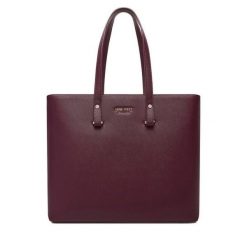 Torebka Nine West. Czerwone shopper bag Nine West, bez wzorów, bez dodatków. Za 249.99 zł.