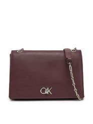 Calvin Klein Torebka K60K612810 Bordowy. Czerwone kopertówki Calvin Klein, bez wzorów, ze skóry, wizytowe, bez dodatków. Za 359.99 zł.