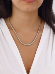 Nakkash Naszyjnik - dł. 40 cm rozmiar: onesize. Żółte naszyjniki Nakkash, z materiału, metalowe. Za 39.99 zł.