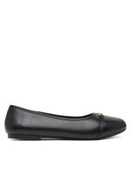 LOVE MOSCHINO Baleriny JA11081G1NIE000038 Czarny. Czarne baleriny Love Moschino, bez wzorów, ze skóry, bez obcasa, bez zapięcia. Za 409.99 zł.