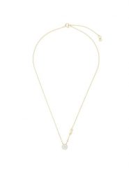 Michael Kors Naszyjnik Pave Halo Necklace MKC1208AN710 Złoty. Żółte naszyjniki Michael Kors, z tworzywa sztucznego, złote. Za 339.99 zł.