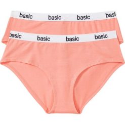 Figi "panty" (2 pary), bawełna organiczna bonprix 2x jasnoróżowy łososiowy. Figi marki bonprix. Za 19.98 zł.