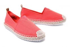 BIG STAR HH274495 koral, espadryle damskie. Czerwone espadryle BIG STAR, bez wzorów, retro, bez obcasa. Za 65.99 zł.