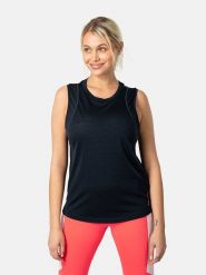 KARI TRAA Top sportowy "Embla" w kolorze granatowym rozmiar: XL. Niebieskie topy sportowe Kari Traa, xl, bez wzorów, z wełny, outdoorowe. Za 165.99 zł.