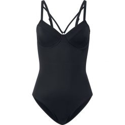 Kostium kąpielowy na fiszbinach bonprix czarny. Stroje jednoczęściowe marki bonprix. Za 109.99 zł.