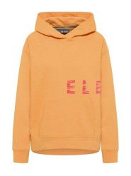 ELBSAND Bluza "Nordika" w kolorze pomarańczowym rozmiar: XS. Pomarańczowe bluzy ELBSAND, xs, bez wzorów, bez ramiączek, z kapturem. Za 145.95 zł.