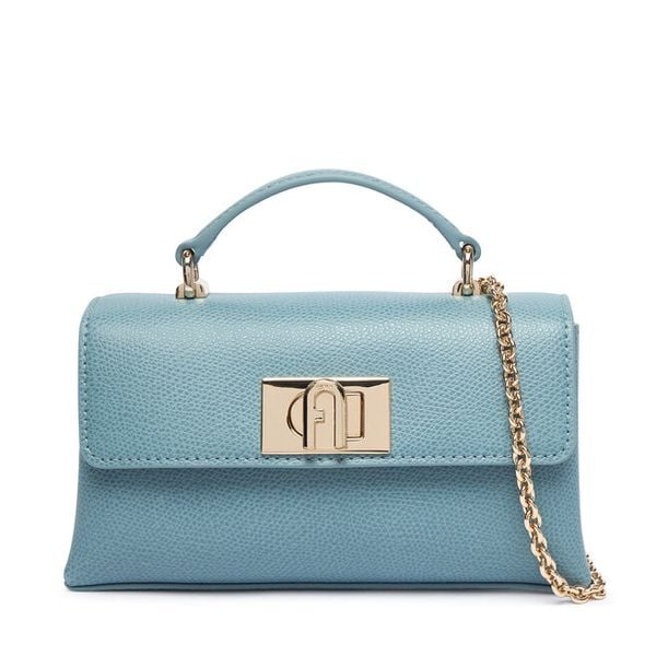 Torebka Furla. Niebieskie kopertówki Furla, bez wzorów, wizytowe, bez dodatków. Za 1,104.00 zł.