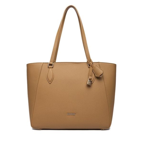 Torebka GINO ROSSI. Brązowe shopper bag Gino Rossi, bez wzorów, bez dodatków. Za 229.99 zł.