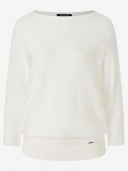 More & More Sweter w kolorze białym rozmiar: 40. Białe swetry More & More, bez wzorów, ze splotem, bez ramiączek. Za 106.38 zł.