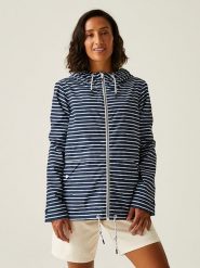 Regatta Kurtka przeciwdeszczowa "Bayletta II" w kolorze granatowo-białym rozmiar: 46. Białe kurtki przeciwdeszczowe Regatta, bez wzorów, bez kaptura, outdoorowe. Za 136.45 zł.