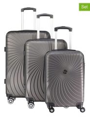 Geographical Norway 3-częściowy zestaw "Sunlight" w kolorze szarym rozmiar: onesize. Szare walizki Geographical Norway. Za 347.99 zł.