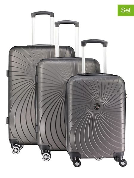 Geographical Norway 3-częściowy zestaw "Sunlight" w kolorze szarym rozmiar: onesize. Szare walizki Geographical Norway. Za 347.99 zł.