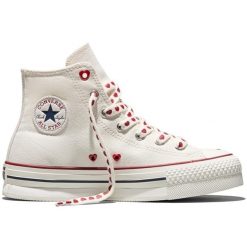 Buty sportowe Converse Chuck Taylor All Star Eva Lift. Czerwone buty treningowe Converse, bez wzorów, bez zapięcia. Za 490.00 zł.