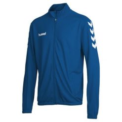 Bluza sportowa dla dorosłych Hummel Core Poly Jacket. Niebieskie bluzy bez kaptura Hummel, xl, bez wzorów, bez kaptura, do piłki ręcznej. Za 89.00 zł.