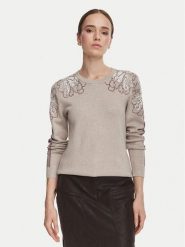 Liu Jo Sport Sweter TF6094 MS49I Szary Regular Fit. Szare swetry Liu Jo Sport, xs, bez wzorów, z wiskozy, sportowe, bez ramiączek. Za 729.99 zł.
