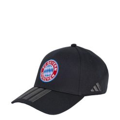 CZAPKA Z DASZKIEM FC BAYERN MONACHIUM. Czarne czapki z daszkiem adidas, bez wzorów, z bawełny. Za 99.95 zł.