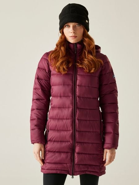 Regatta Płaszcz pikowany "Starler" w kolorze bordowym rozmiar: 36. Czerwone płaszcze Regatta, bez wzorów, bez kaptura. Za 197.17 zł.