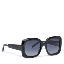 Okulary przeciwsłoneczne Tommy Hilfiger. Czarne okulary przeciwsłoneczne Tommy Hilfiger, bez wzorów. Za 559.99 zł.