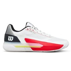 Buty do tenisa Wilson Rush tour 5. Czarne buty treningowe Wilson, bez wzorów, bez zapięcia, tenisowe. Za 629.50 zł.