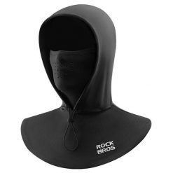 ROCKBROS Czapka rowerowa narciarska podwójna warstwa. Czarne czapki zimowe ROCKBROS, bez wzorów, z materiału. Za 85.80 zł.