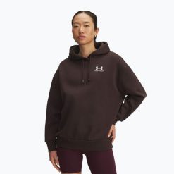 Bluza Under Armour Icon Fleece Hoodie. Brązowe bluzy Under Armour, bez wzorów, sportowe, bez ramiączek, bez kaptura. Za 259.99 zł.