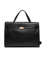 Tommy Hilfiger Torebka Th Heritage Workbag AW0AW16910 Czarny. Czarne torebki klasyczne Tommy Hilfiger, bez wzorów, ze skóry, bez dodatków. Za 579.99 zł.