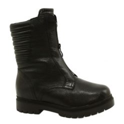 Botki buty Hit CLIMOTION PRO Caprice 9-26454-27 022 czarny czarne. Czarne botki bez wzorów, ze skóry, eleganckie, bez obcasa, bez zapięcia. W wyprzedaży za 219.42 zł.