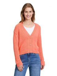 CARTOON Kardigan w kolorze pomarańczowym rozmiar: 42. Pomarańczowe swetry Cartoon, bez wzorów, bez ramiączek. Za 126.99 zł.