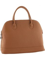 ORE10 Skórzana torebka "Genova" w kolorze jasnobrązowym - 40 x 30 x 15 cm rozmiar: onesize. Brązowe torebki klasyczne ORE10, bez wzorów, z materiału, przez ramię, bez dodatków. Za 260.99 zł.