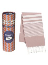 Samimi Chusta hammam "Malibu" w kolorze szaroróżowo-białym - 180 x 100 cm rozmiar: onesize. Białe chusty Samimi, bez wzorów, z bawełny. Za 60.99 zł.