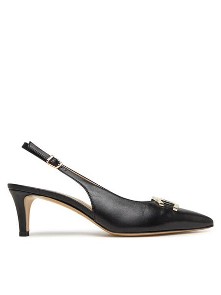 Aigner Czółenka Madonna 7A 1251270 Czarny. Czarne czółenka Aigner, bez wzorów, ze skóry, bez obcasa, bez zapięcia. Za 849.99 zł.