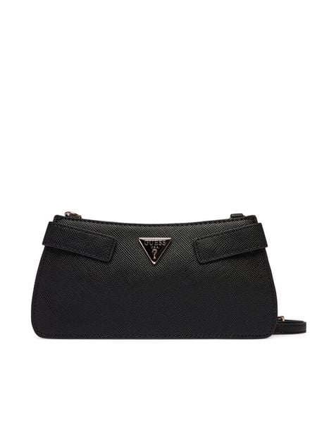 Guess Torebka Serenova Mini HWZG80 91720 Czarny. Czarne listonoszki Guess, z aplikacjami, ze skóry, bez dodatków. Za 549.99 zł.