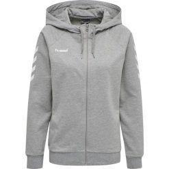 HUMMEL bluza damska bawełniana rozpinana z kapturem HMLGO COTTON ZIP. Szare bluzy z kapturem Hummel, xs, bez wzorów, z bawełny, z kapturem, na fitness i siłownię. Za 98.00 zł.