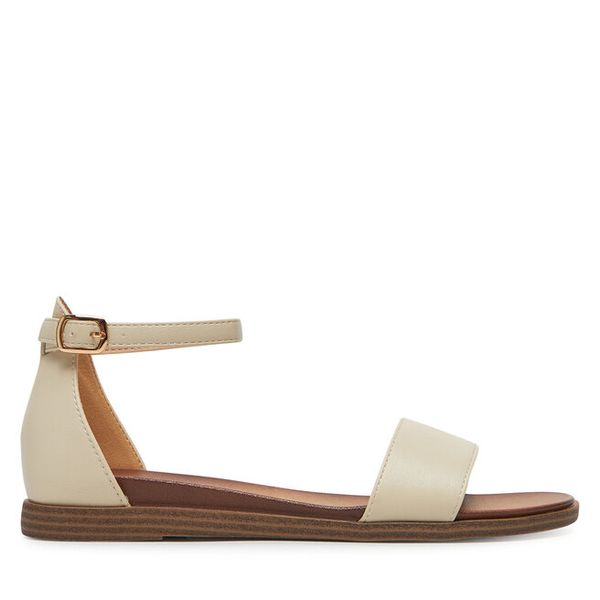 Sandały Clara Barson. Brązowe sandały Clara Barson, bez wzorów, bez obcasa, na płaskiej podeszwie, bez zapięcia. Za 89.99 zł.